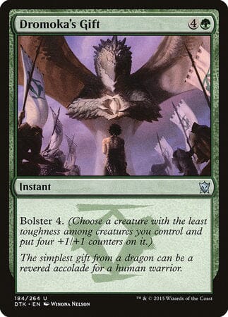 Dromoka's Gift [Dragons of Tarkir] MTG Single Magic: The Gathering  | Multizone: Comics And Games