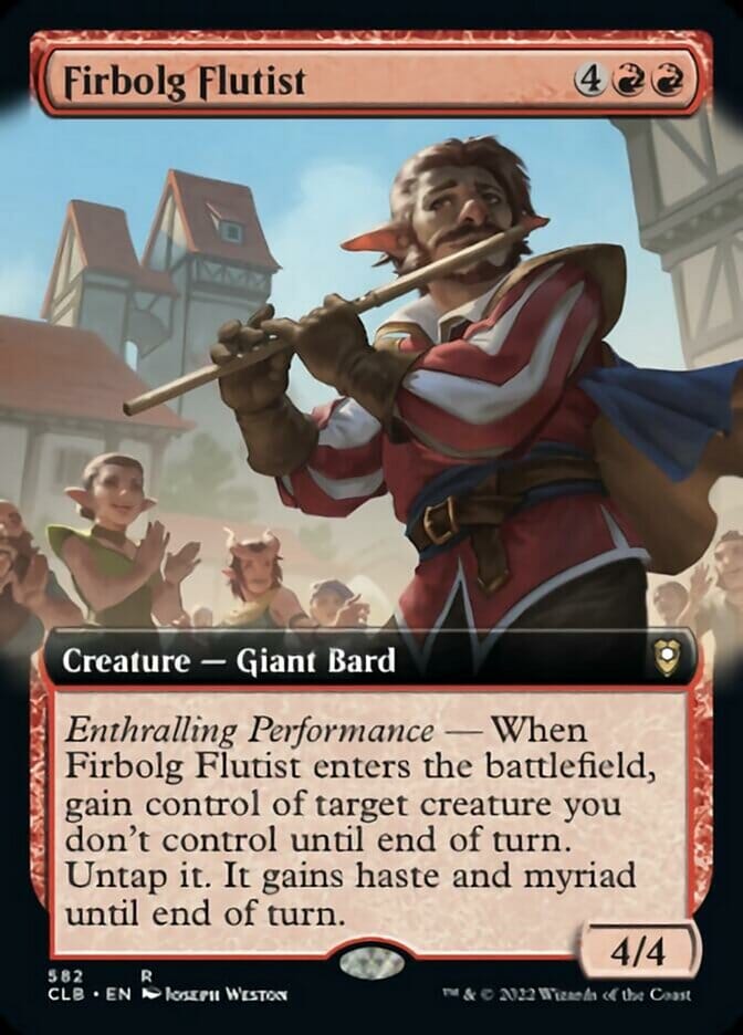 Firbolg Flutist (Extended Art) [Commander Legends: Battle for Baldur's Gate] MTG Single Magic: The Gathering  | Multizone: Comics And Games