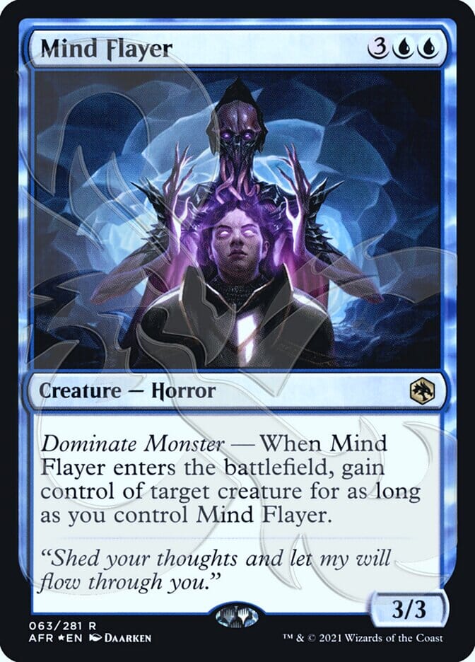 Mind Flayer (Ampersand Promo) [Dungeons & Dragons: Adventures in the Forgotten Realms Promos] MTG Single Magic: The Gathering  | Multizone: Comics And Games