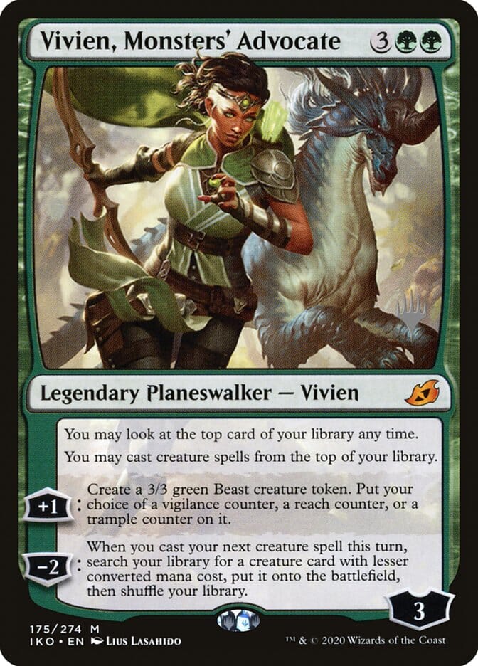 Vivien, Monsters' Advocate (Promo Pack) [Ikoria: Lair of Behemoths Promos] MTG Single Magic: The Gathering  | Multizone: Comics And Games