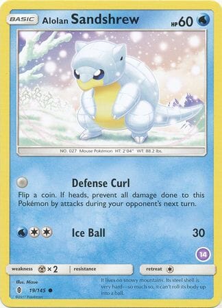 Alolan Sandshrew (19/145) (Deck Exclusive #14) [Sun & Moon: Trainer Kit - Alolan Sandslash] Pokemon Single Pokémon  | Multizone: Comics And Games