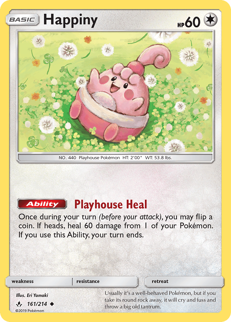 Happiny (161/214) [Sun & Moon: Unbroken Bonds] Pokemon Single Pokémon  | Multizone: Comics And Games