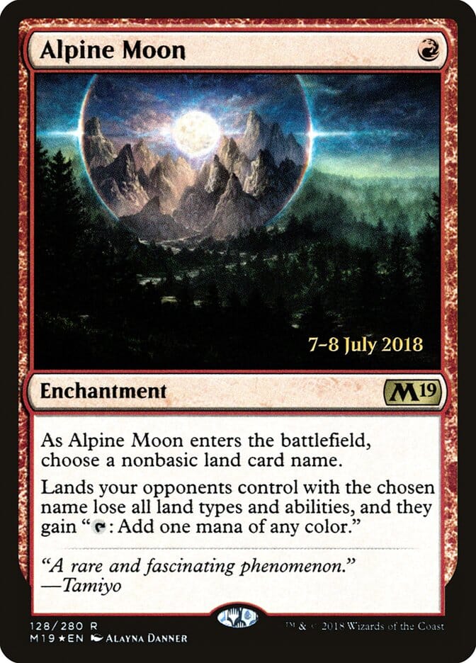 Alpine Moon [Core Set 2019 Prerelease Promos] MTG Single Magic: The Gathering  | Multizone: Comics And Games