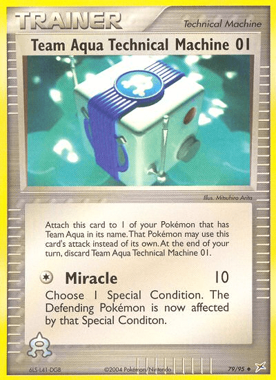 Team Aqua Technical Machine 01 (79/95) [EX: Team Magma vs Team Aqua] Pokemon Single Pokémon  | Multizone: Comics And Games