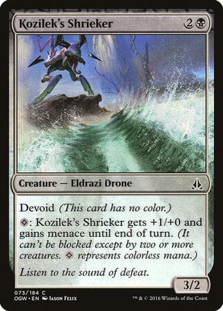 Kozilek's Shrieker [Oath of the Gatewatch] MTG Single Magic: The Gathering  | Multizone: Comics And Games