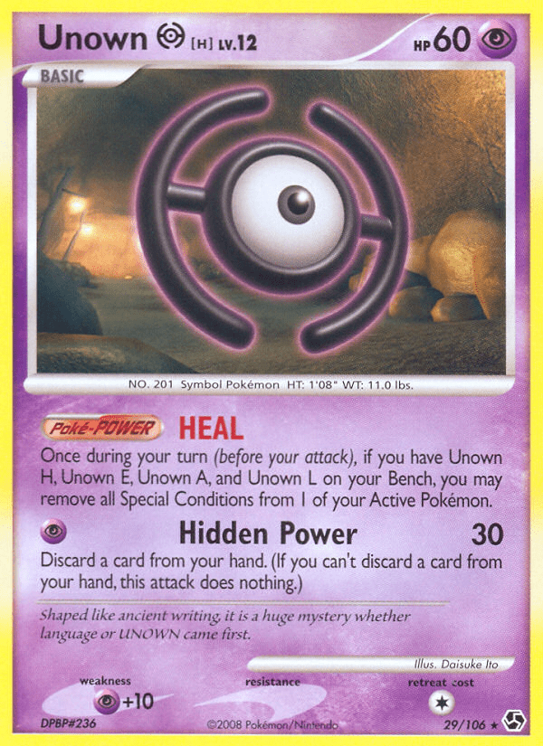 Unown H (29/106) [Diamond & Pearl: Great Encounters] Pokemon Single Pokémon  | Multizone: Comics And Games