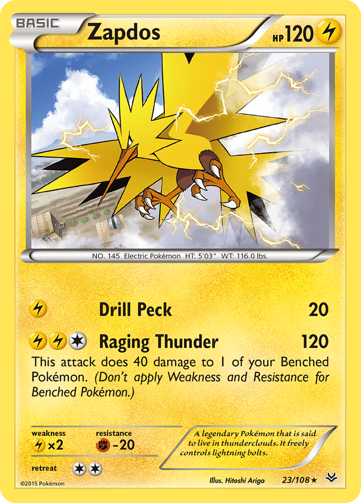 Zapdos (23/108) [XY: Roaring Skies] Pokemon Single Pokémon  | Multizone: Comics And Games
