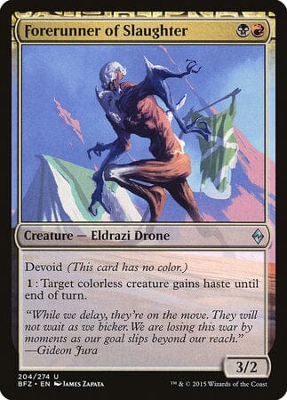 Forerunner of Slaughter [Battle for Zendikar] MTG Single Magic: The Gathering  | Multizone: Comics And Games