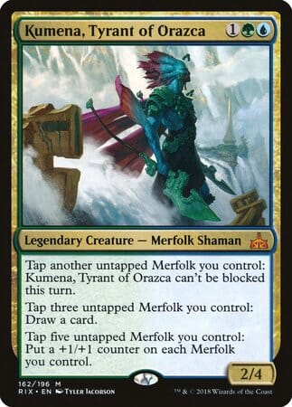 Kumena, Tyrant of Orazca [Rivals of Ixalan] MTG Single Magic: The Gathering  | Multizone: Comics And Games