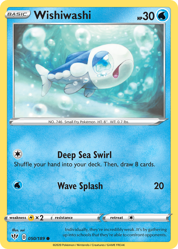 Wishiwashi (050/189) [Sword & Shield: Darkness Ablaze] Pokemon Single Pokémon  | Multizone: Comics And Games