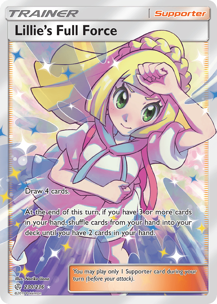 Lillie's Full Force (230/236) [Sun & Moon: Cosmic Eclipse] Pokemon Single Pokémon  | Multizone: Comics And Games