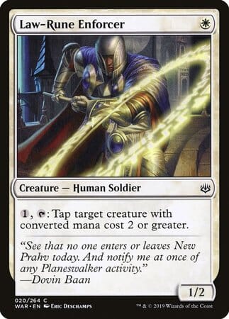 Law-Rune Enforcer [War of the Spark] MTG Single Magic: The Gathering  | Multizone: Comics And Games