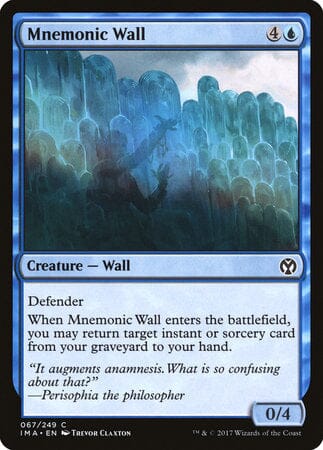 Mnemonic Wall [Iconic Masters] MTG Single Magic: The Gathering  | Multizone: Comics And Games