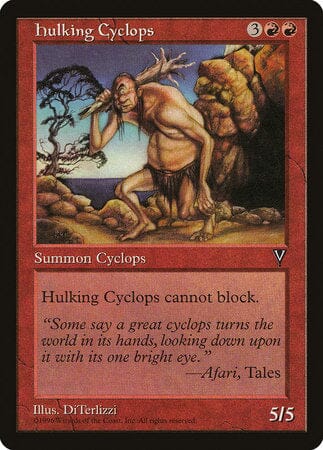 Hulking Cyclops [Visions] MTG Single Magic: The Gathering  | Multizone: Comics And Games