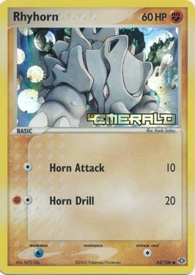 Rhyhorn (62/106) (Stamped) [EX: Emerald] Pokemon Single Pokémon  | Multizone: Comics And Games