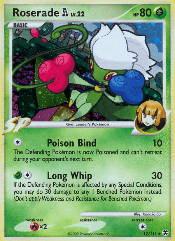 Roserade GL (12/111) [Platinum: Rising Rivals] Pokemon Single Pokémon  | Multizone: Comics And Games