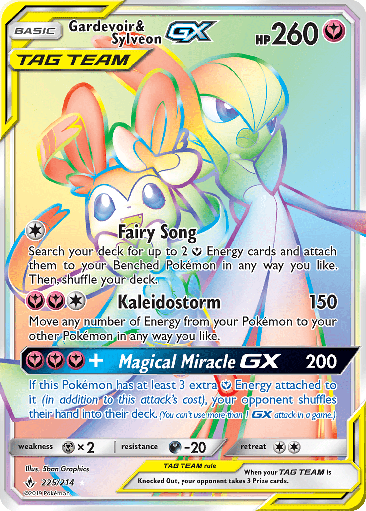 Gardevoir & Sylveon GX (225/214) [Sun & Moon: Unbroken Bonds] Pokemon Single Pokémon  | Multizone: Comics And Games