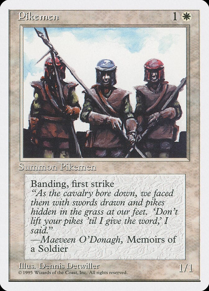 Pikemen [Fourth Edition] MTG Single Magic: The Gathering  | Multizone: Comics And Games