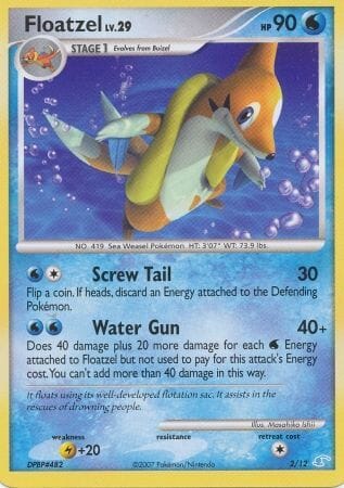 Floatzel (2/12) [Diamond & Pearl: Trainer Kit - Manaphy] Pokemon Single Pokémon  | Multizone: Comics And Games