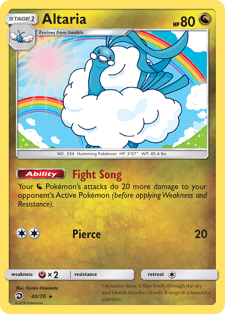 Altaria (40/70) [Sun & Moon: Dragon Majesty] Pokemon Single Pokémon  | Multizone: Comics And Games