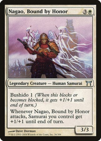 Nagao, Bound by Honor [Champions of Kamigawa] MTG Single Magic: The Gathering  | Multizone: Comics And Games