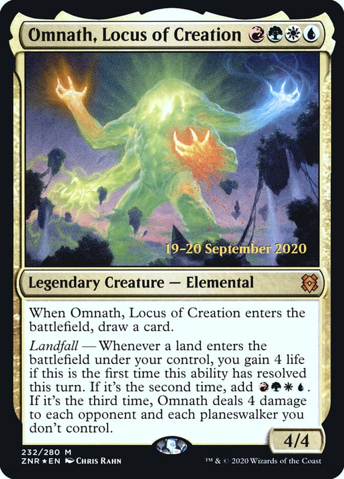 Omnath, Locus of Creation [Zendikar Rising Prerelease Promos] MTG Single Magic: The Gathering  | Multizone: Comics And Games