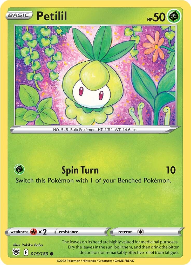 Petilil (015/189) [Sword & Shield: Astral Radiance] Pokemon Single Pokémon  | Multizone: Comics And Games