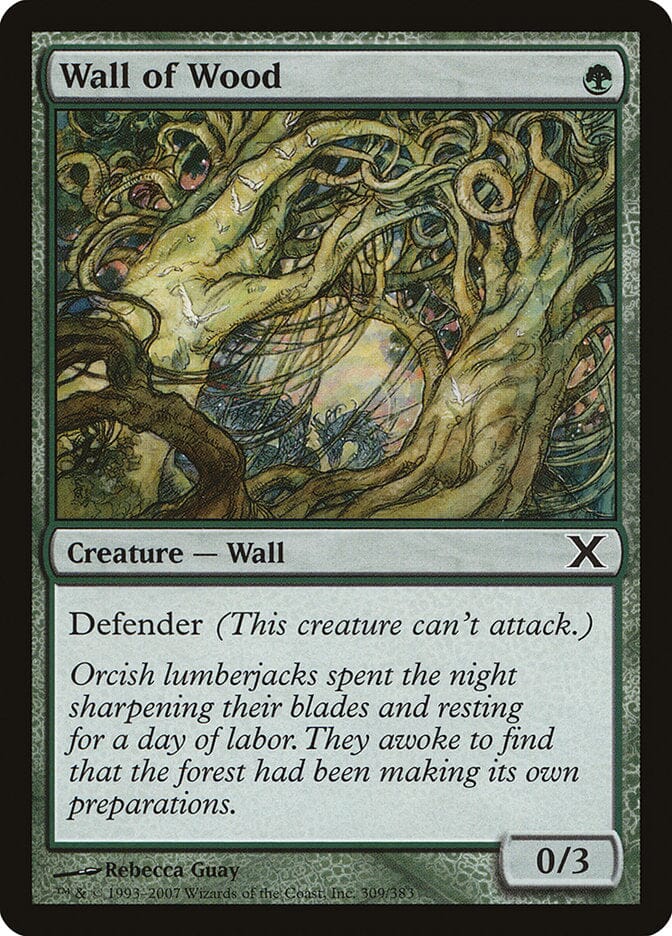 Wall of Wood [Tenth Edition] MTG Single Magic: The Gathering  | Multizone: Comics And Games