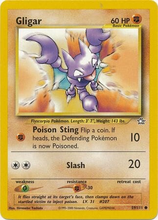 Gligar (59/111) [Neo Genesis Unlimited] Pokemon Single Pokémon  | Multizone: Comics And Games