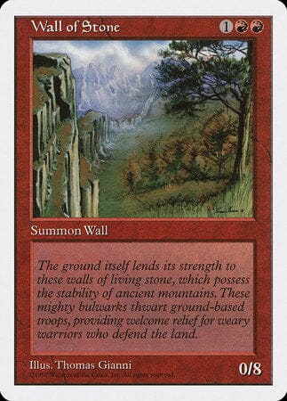 Wall of Stone [Fifth Edition] MTG Single Magic: The Gathering  | Multizone: Comics And Games