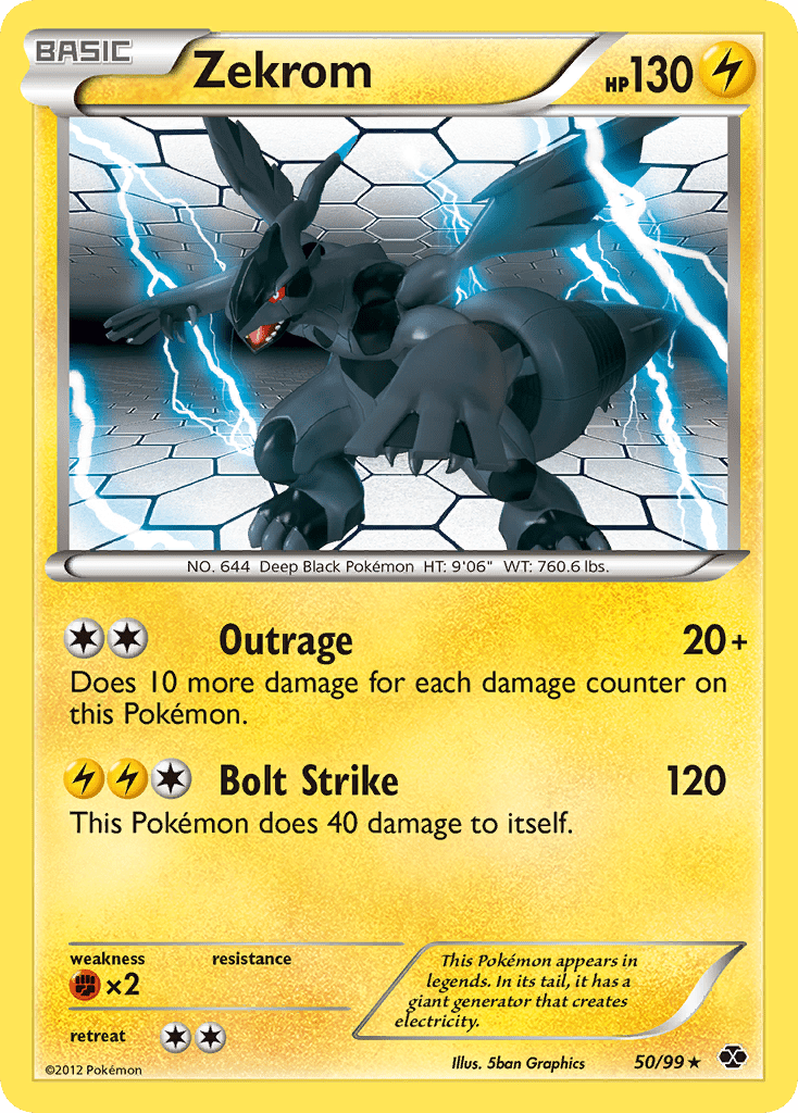Zekrom (50/99) [Black & White: Next Destinies] Pokemon Single Pokémon  | Multizone: Comics And Games