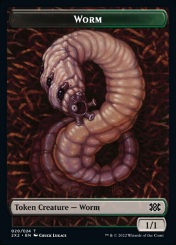 Worm // Aven Initiate Double-sided Token [Double Masters 2022 Tokens] MTG Single Magic: The Gathering  | Multizone: Comics And Games