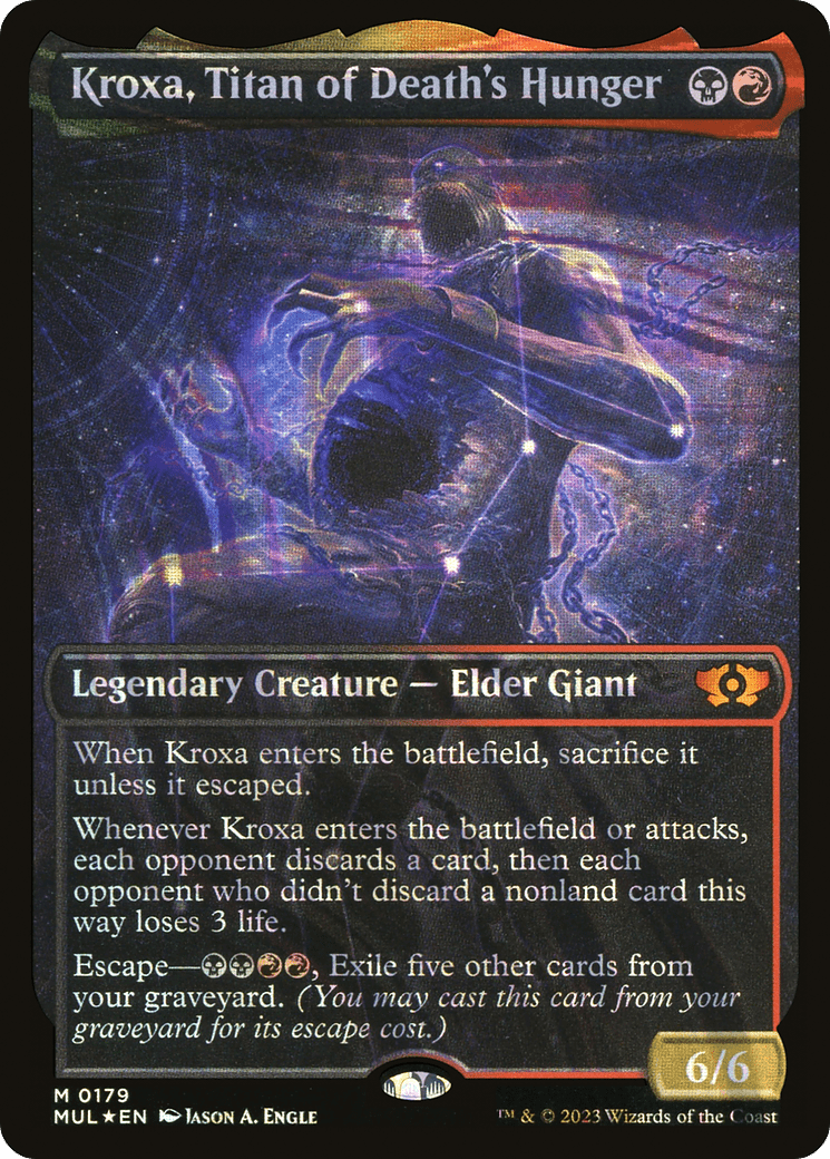 Kroxa, Titan of Death's Hunger (Halo Foil) [Multiverse Legends] MTG Single Magic: The Gathering  | Multizone: Comics And Games