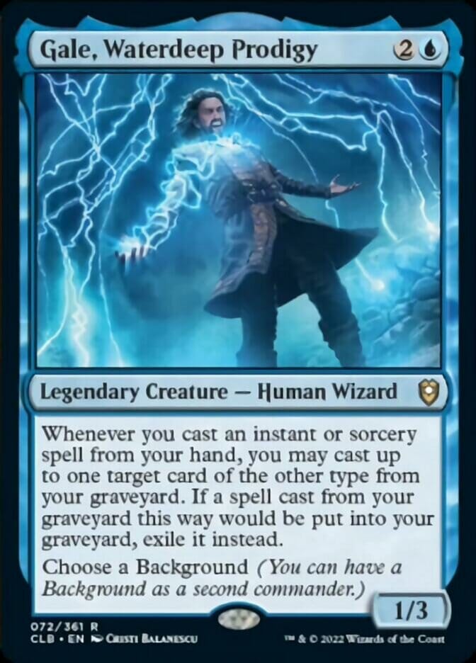 Gale, Waterdeep Prodigy [Commander Legends: Battle for Baldur's Gate] MTG Single Magic: The Gathering  | Multizone: Comics And Games