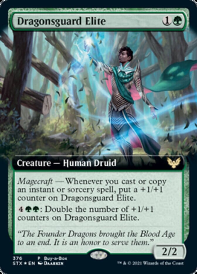 Dragonsguard Elite (Buy-A-Box) [Strixhaven: School of Mages Promos] MTG Single Magic: The Gathering  | Multizone: Comics And Games