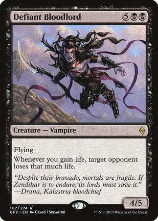 Defiant Bloodlord [Battle for Zendikar] MTG Single Magic: The Gathering  | Multizone: Comics And Games