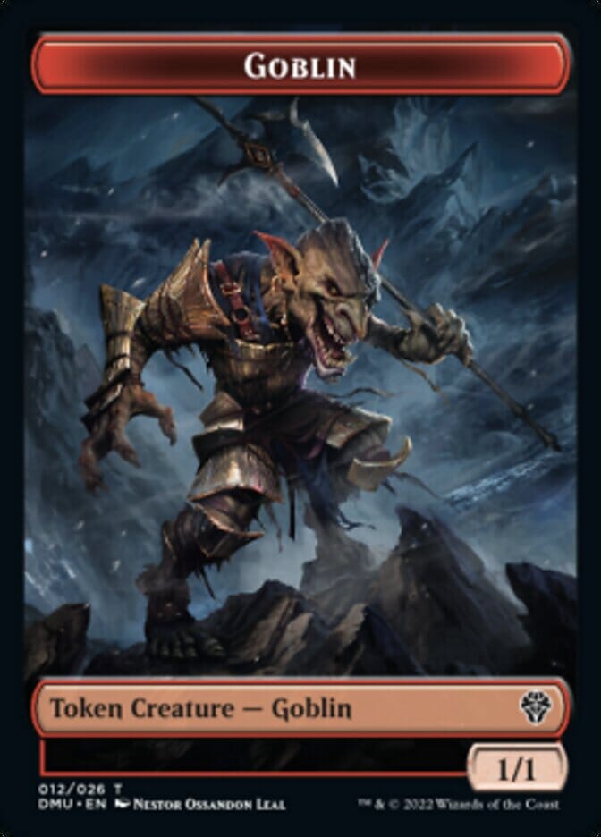 Bird (002) // Goblin Double-sided Token [Dominaria United Tokens] MTG Single Magic: The Gathering  | Multizone: Comics And Games