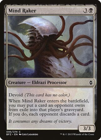 Mind Raker [Battle for Zendikar] MTG Single Magic: The Gathering  | Multizone: Comics And Games