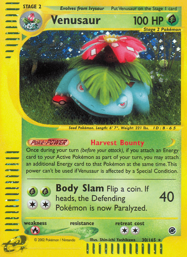 Venusaur (30/165) [Expedition: Base Set] Pokemon Single Pokémon  | Multizone: Comics And Games