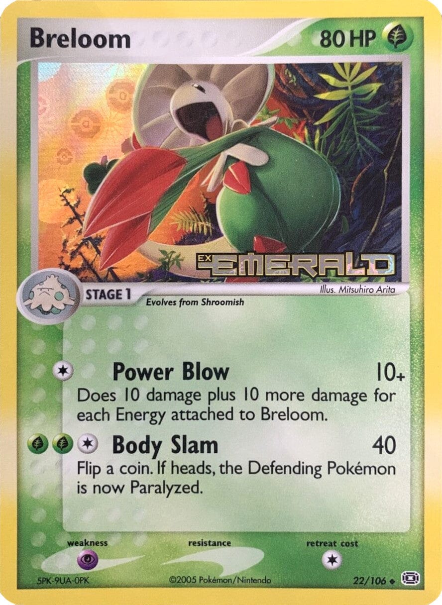 Breloom (22/106) (Stamped) [EX: Emerald] Pokemon Single Pokémon  | Multizone: Comics And Games