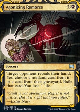 Agonizing Remorse (Etched Foil) [Strixhaven Mystical Archive] MTG Single Magic: The Gathering  | Multizone: Comics And Games