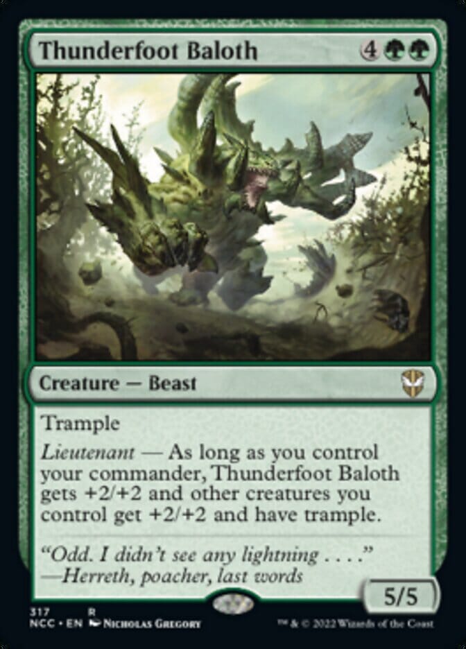 Thunderfoot Baloth [Streets of New Capenna Commander] MTG Single Magic: The Gathering  | Multizone: Comics And Games
