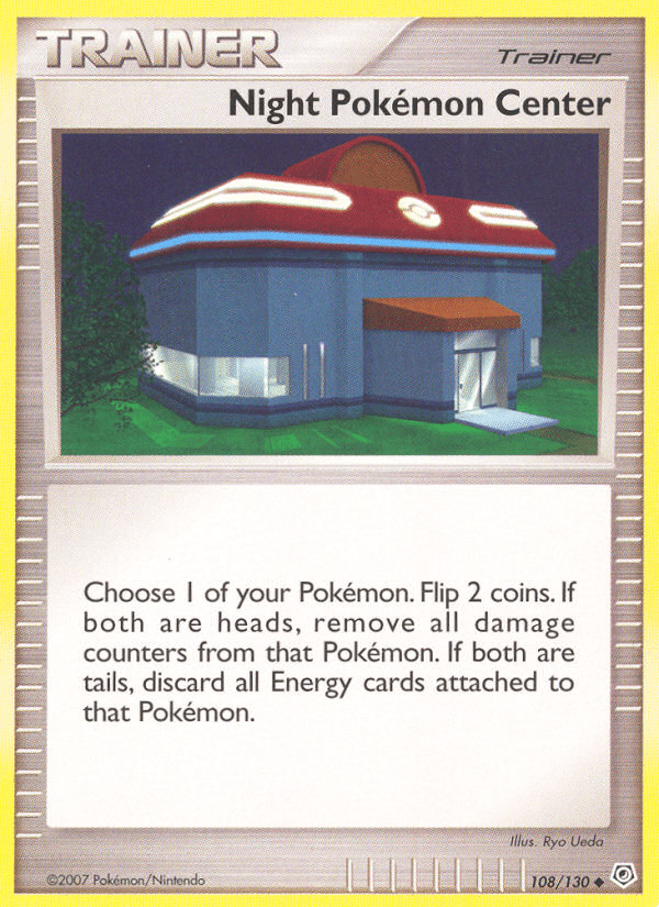 Night Pokemon Center (108/130) [Diamond & Pearl: Base Set] Pokemon Single Pokémon  | Multizone: Comics And Games