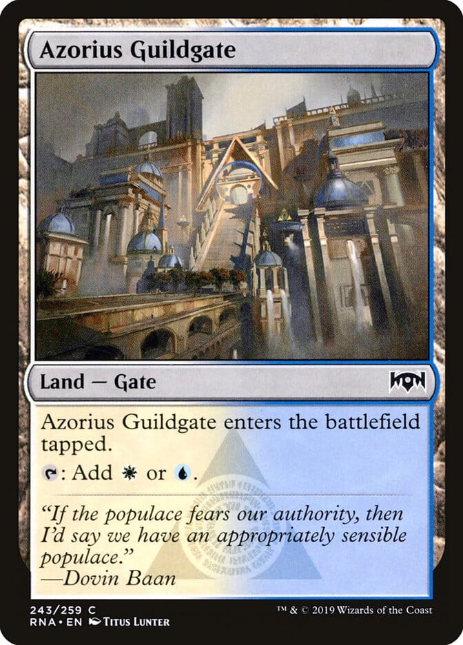 Azorius Guildgate (243/259) [Ravnica Allegiance] MTG Single Magic: The Gathering  | Multizone: Comics And Games