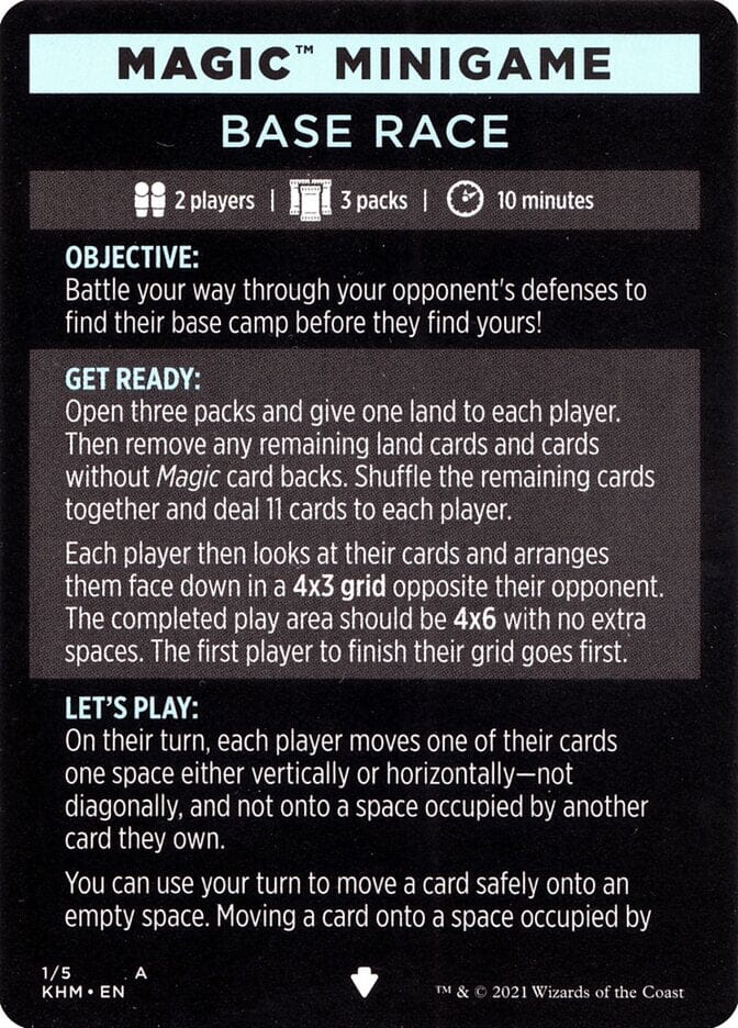 Base Race (Magic Minigame) [Kaldheim Minigame] MTG Single Magic: The Gathering  | Multizone: Comics And Games