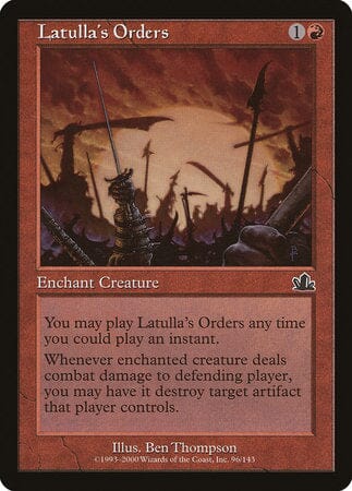Latulla's Orders [Prophecy] MTG Single Magic: The Gathering  | Multizone: Comics And Games