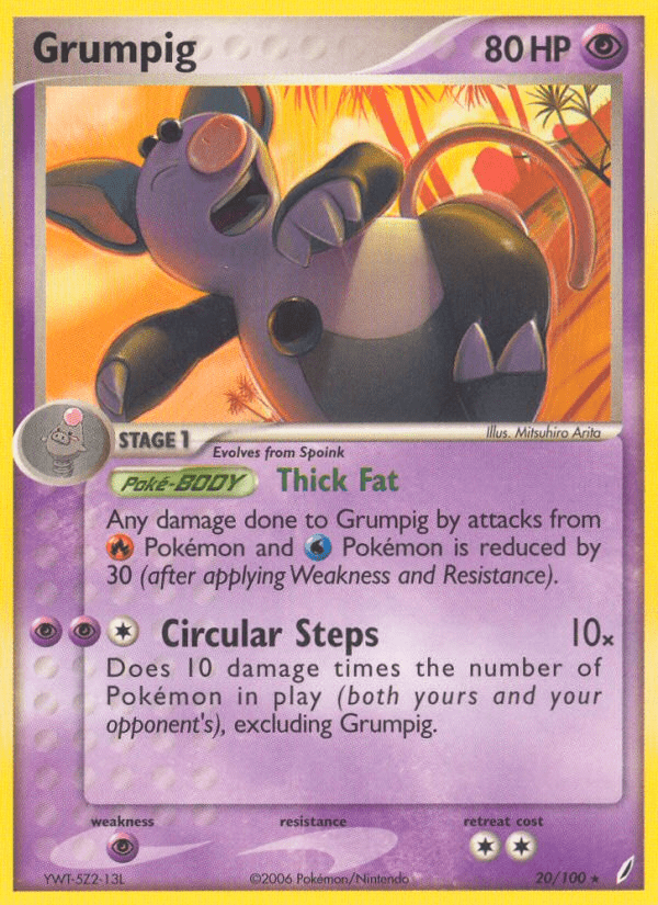 Grumpig (20/100) [EX: Crystal Guardians] Pokemon Single Pokémon  | Multizone: Comics And Games