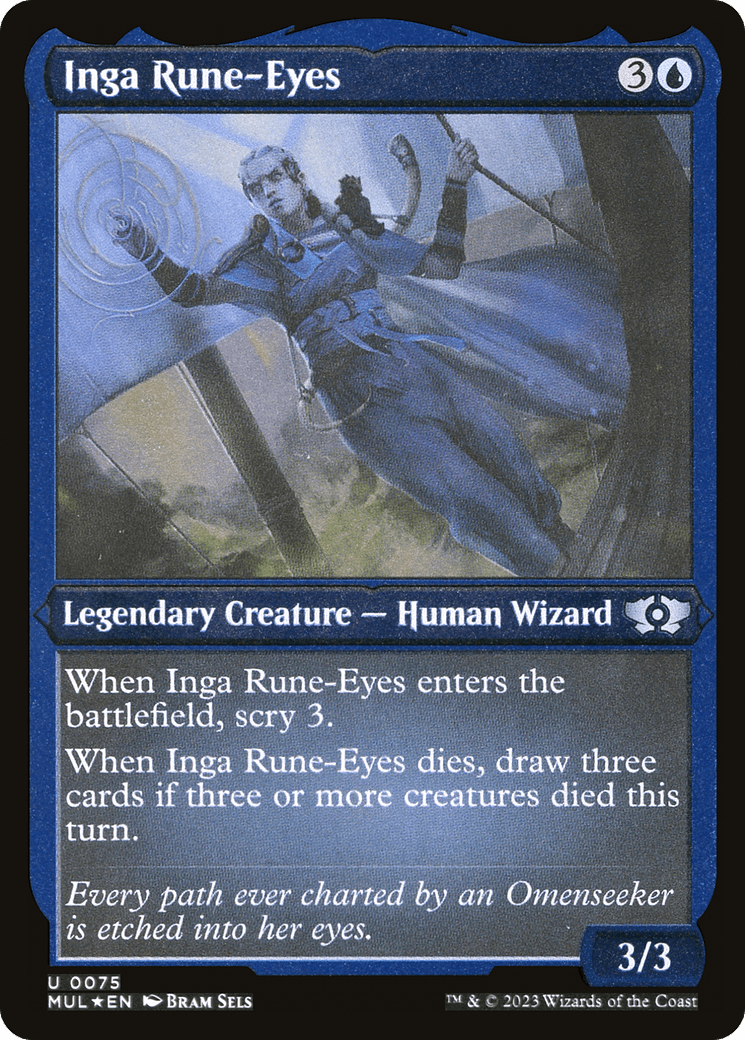 Inga Rune-Eyes (Foil Etched) [Multiverse Legends] MTG Single Magic: The Gathering  | Multizone: Comics And Games