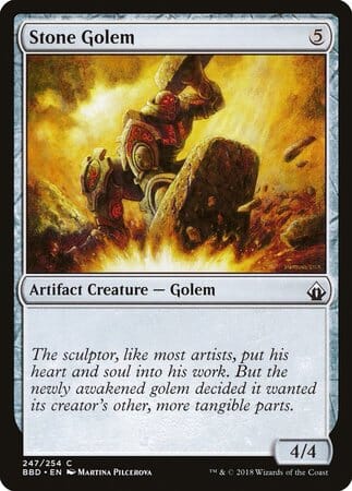 Stone Golem [Battlebond] MTG Single Magic: The Gathering  | Multizone: Comics And Games