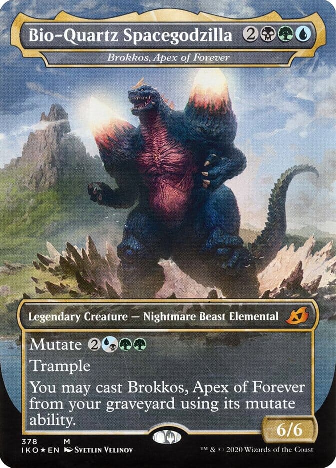 Brokkos, Apex of Forever - Bio-Quartz Spacegodzilla (Godzilla Series) [Ikoria: Lair of Behemoths] MTG Single Magic: The Gathering  | Multizone: Comics And Games